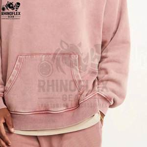 Sudaderas con Capucha para Hombre de Primera Calidad, Ligeras, de Secado Rápido, Transpirables, de Algodón Combinado, Servicio OEM Personalizable, Lavado Ácido - Product Image 6