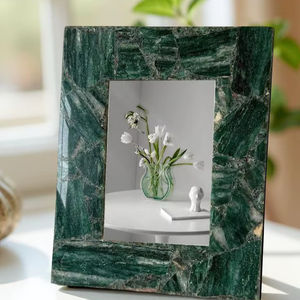 Cadre photo en résine personnalisable, fait main, écologique, décoration de table unique pour mariage, luxe indien, logo personnalisé - Product Image 1