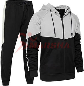 ชุดวอร์มใส่ได้ทั้งชายและหญิงสำหรับเล่นกีฬามีฮู้ดชุดวอร์มกางเกงวิ่งจ๊อกกิ้งแขนยาวมีซิปหน้า - Product Image 2