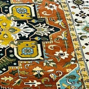 Alfombras de lana anudadas a mano personalizables Sherapi Patrón abstracto hecho a mano para uso doméstico o hotelero - Product Image 1