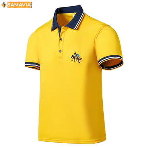 Polo imprimé pour hommes coupe régulière 100 pour cent fibre de bambou Jersey tissu écologique durable respirant décontracté Polo Top - Product Image 6