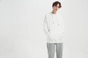 เสื้อฮู้ดผู้ชายผ้าฝ้ายขนแกะไซส์ใหญ่พิเศษ, เสื้อฮู้ดแบบสวมหัว - Product Image 3