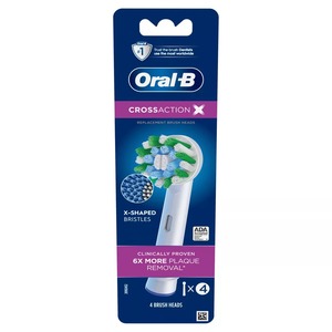 Têtes de brosse à dents électrique Oral-B CrossAction 4 têtes de brosse de rechange - Product Image 1