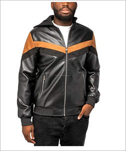Veste en cuir de moto de course pour hommes de haute qualité en gros véritable conception Boomletcorp respirante - Product Image 1