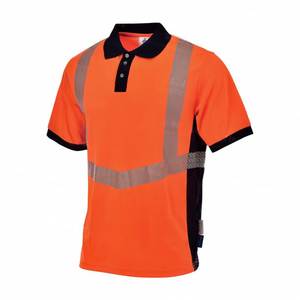 3M Reflective Stripes Safety Polo <b>Shirts</b> Reflective Workwear <b>Shirt</b> Work Tops <b>Short</b> <b>Sleeve</b> - Product Image 2