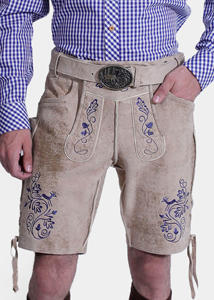 Shorts en cuir bavarois unisexe avec bretelles à taille haute, cuir respirant pour les activités de plein air au printemps - Product Image 5