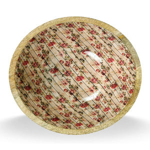 Hot Selling High Quality Enamel Decorative Kitchen Food Serving <b>Bowl</b> Handmade Mango Wood Dinnerware <b>Salad</b> <b>Server</b> Premium Metal - Product Image 5