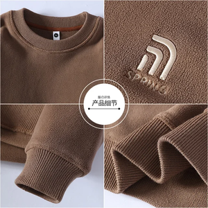 The New Listing Jumpers para hombres 350gsm Sudadera unisex sólida O-cuello Recortado Hombres Sudadera para otoño - Product Image 5