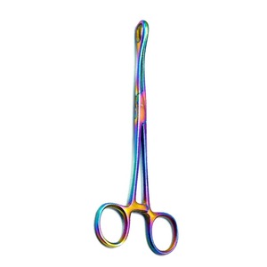 Et 2 F 2 Mti ulti Itanium ainainbow Color dy ody it iercing it emoaemostat lamp Ponge lamp 7 "looted & Non-ranurado ponponge orceps - Product Image 5