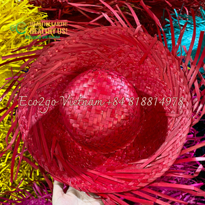 Top One <b>Ladies</b> Straw <b>Hat</b> From Vietnam Plain Style <b>for</b> Seaside Vacation Beach Travel <b>for</b> Children Headwear - Product Image 6