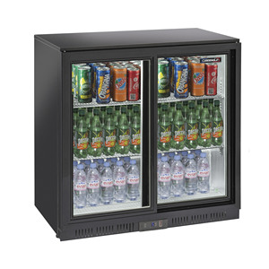 Refroidisseur à vin et boissons avec barre arrière coulissante et 2 portes coulissantes - Product Image 1