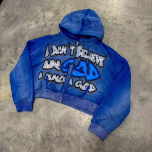 Top Design Men's Winter Hoodies 100% Cotton Fleece Solid Pattern Hooded Collar Casual Style Pocket Hot Sale New Arrival - Product Image 3