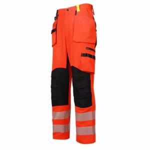 Pantalon de travail de sécurité haute visibilité pour homme, respirant, léger, multi-poches, randonnée en plein air, camping, impression réfléchissante CE - Product Image 3