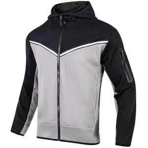 Chándal más vendido para hombre, chándales con logotipo personalizado con cremallera, chándal liso para correr para hombre, chándal transpirable de invierno cálido - Product Image 3