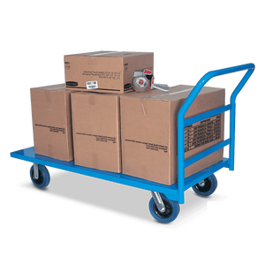 Heavy Duty Flat Platform Warehouse <b>Dolly</b> New Condition Steel Material Handling Equipment with Foldable Handle OEM/ODM - Product Image 5