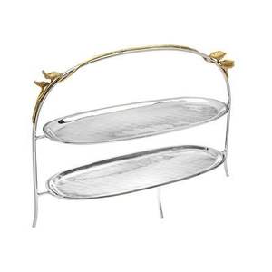 Base para Pastel de Mármol Blanco con Asa Decorativa Rectangular, Metálica, Ecológica, Apta para Microondas, para Fiestas de Cumpleaños - Product Image 6