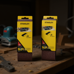 Bandes abrasives multi-paquet Stanley 75x533mm pour ponceuses à bande et disques de ponçage - Product Image 3