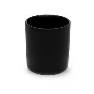 Bougie en cire de soja noire en métal de luxe, personnalisable, décoration d'intérieur, pot de Noël, écologique et pour les anniversaires - Product Image 1