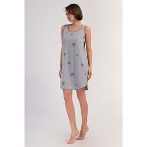 KADIN P.SUPREM O YAKA GENIS ASKILI ETEGI TUNIQUE OVALE - GRAY MELANGE - GRAY MELANGE - Product Image 1