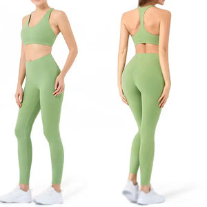 Vente en gros de logo personnalisé pour l'entraînement, ensemble fitness pour femmes - Product Image 1