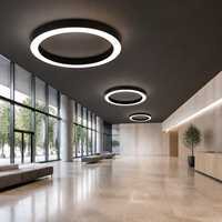 Luminaire suspendu LED circulaire pour salles de formation, salles de classe et bureaux