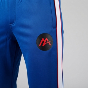 <b>Men</b> Royal Blue Tracksuit Set Full Zip Athletic <b>Jacket</b> Jogger Pants <b>White</b> Side Stripes Sportswear Training Gym Running Fitness - Product Image 5