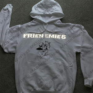 Sweat à capuche unisexe surdimensionné 100% coton Streetwear sérigraphie pour l'hiver - Product Image 5