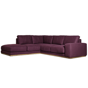Home Furniture Seating Use Upholstery Modern Velvet Denver Corner <b>Sofas</b> Family Space Modern <b>Sofa</b> Bed - Product Image 1