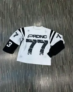 Heavyweight 100% Cotton Oversized <b>Crop</b> Short Sleeve <b>T</b>-<b>Shirt</b> with Drop Shoulder and Boxy <b>Fit</b> - Product Image 4