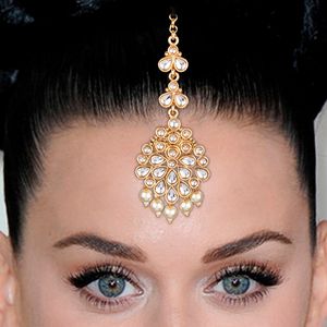 Diamant blanc et perles Kundan américain simple conçu indien traditionnel pour filles et femmes - Product Image 3