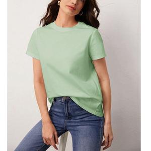 Fournisseur de t-shirts décontractés en coton à manches courtes avec logo personnalisé imprimé et broderie tie-dye de qualité supérieure pour femmes BD - Product Image 6