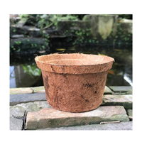 Pot de coco de noix de coco pour l'utilisation de semis Conteneur de pépinière biodégradable à partir de fibres naturelles pour la plantation de jardinage
