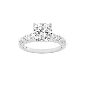 Bague solitaire Celestial Grace à taille coussin en or 10K 2,00 CT, bijoux de luxe, cadeau de fiançailles et de mariage pour femme - Product Image 4