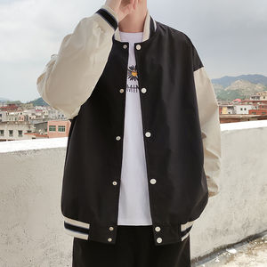 Chaquetas de béisbol con logotipo personalizado de diseñador al por mayor, chaqueta universitaria de invierno de talla grande para hombre, chaqueta transpirable de algodón elástico de piel de oveja - Product Image 6