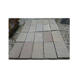 Paquete de Patio verde Raj de calidad superior arenisca India superficie multicolor bloque de acabado Natural formas de azulejo tipo de piedra Natural - Product Image 5