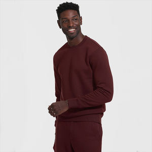 Vêtement de sport décontracté pour homme, logo personnalisé en gros, ensemble de survêtement 2 pièces, pull à manches longues, jogging, survêtement uni, taille plus - Product Image 4