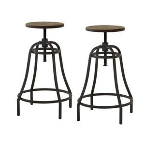 <b>High</b> On Trend Walnut Finish Top Solid Wood <b>Bar</b> Stools for Home <b>Bar</b> Living Room Bedroom-Commercial Use Dining <b>Chairs</b> - Product Image 6