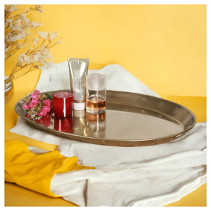Plateau de service en acier inoxydable de haute qualité en forme de rectangle pour une utilisation à l'hôtel Vaisselle de mariage et de Diwali pour le service de collations alimentaires - Product Image 6