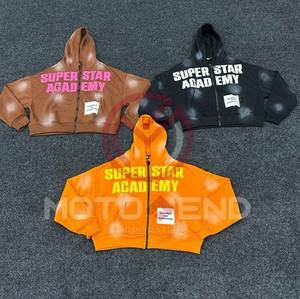 400gsm 100% algodón mezclado hombres gran oferta hombres suelta ajuste grueso Sudadera con capucha pulóver logotipo personalizado francés Terry Sudadera con capucha - Product Image 1