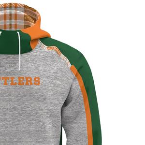 Sweats à capuche et sweatshirts surdimensionnés personnalisés de haute qualité pour hommes, grande taille sans ficelles, imprimé teint uni pour les universités de sororités - Product Image 2