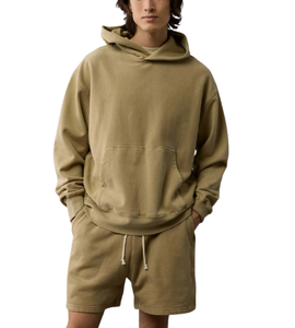 Summer Street Wear Customize Logo High Quality Casual Breathable Hooded <b>Short</b> Sets Acid Wash <b>Shorts</b> Set Two Piece For <b>Men</b> - Product Image 1