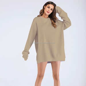 Sweat à capuche en molleton de coton surdimensionné à épaules tombantes brodé professionnel OEM pour femmes Logo personnalisé pour streetwear d'hiver - Product Image 1