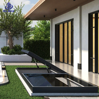 Fenêtre de toit électrique moderne pour sous-sol et atrium, double vitrage durable, insonorisée, en aluminium, pour maisons et villas