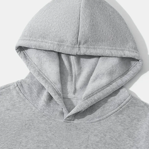 Sudadera con capucha de algodón orgánico 100% para hombre de alta calidad Super Street Autumn Heavy Weight Oversize Silicon Printed Solid Pattern - Product Image 2