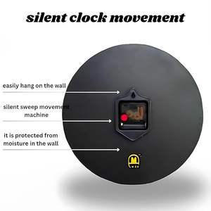 Luxury Handmade Resin Ocean Theme Modern Waterproof Oversized Mechanical Battery Powered Night Light Wedding Home Wall Clock - Product Image 6