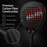 Oferta Especial: Raqueta de Pádel Personalizada de Fábrica OEM al por Mayor, Forma Redonda, Lágrima, Diamante, Fibra de Carbono 3K 12K 18K Profesional, con su Logotipo, Venta al por Mayor