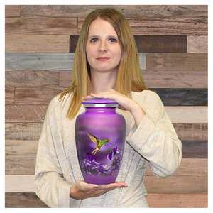 Handmade Copper Cremation Urn Custom Design Aluminium <b>Funeral</b> Urn Export Quality Coffee Urn - Product Image 4