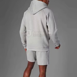 Custom Design High Quality <b>Pullover</b> <b>Men</b> Fleece Hoodie Set Solid Casual Plus Size <b>Men</b> Fleece Hoodie Set - Product Image 3