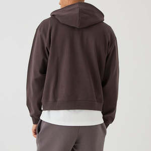 เสื้อฮู้ดดี้ไซส์ใหญ่แบบเรียบง่ายสำหรับผู้ชาย ขายส่ง รับสกรีนลาย พิมพ์โลโก้ 3 มิติ นูน สำหรับฤดูหนาว - Product Image 3