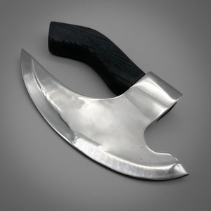 Venta al por mayor 2025 Oem personalizado nueva llegada calidad premium hachas de pizza con mango de madera cuchillos de cocina para pizza para hombres - Product Image 6